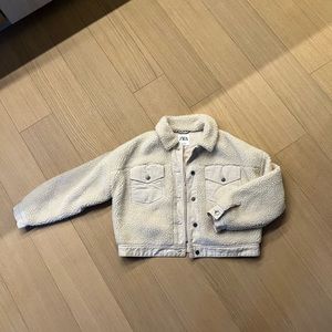 Zara sherpa trucker/jean jacket
